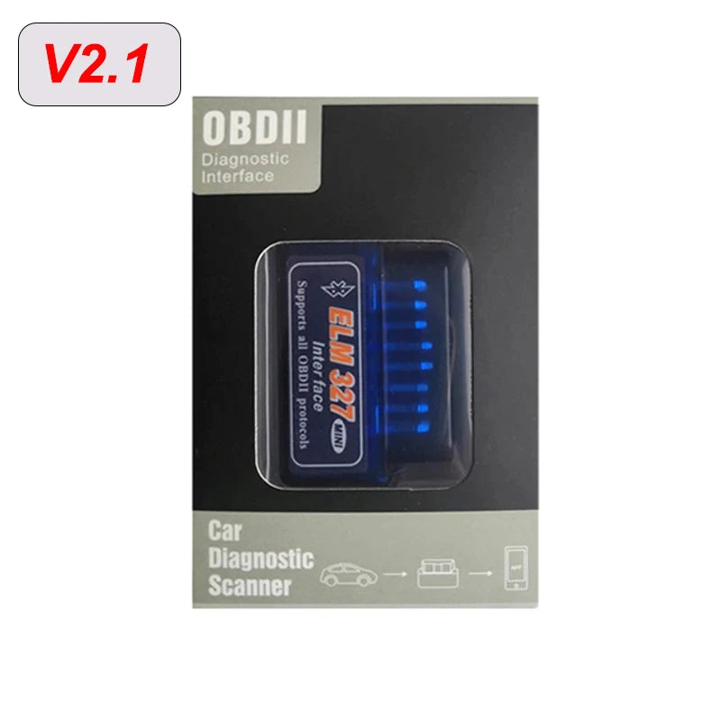 Mini ELM327 V1.5/V2.1 Bluetooth OBD2 Scanner Code Reader Car Diagnostic Tools Check Engine Scan  Car Fault Detector