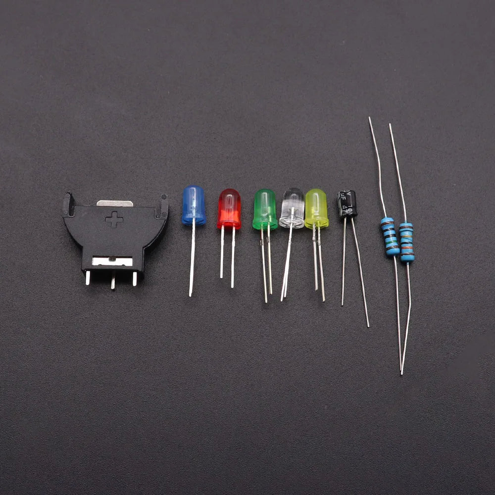 1Set For GAMECUBE NGC BATTERY UPGRADE For SEGA Dreamcast DC Controller Ports PCB Power LED Kit Fuse Capacitor Battery Holder Kit