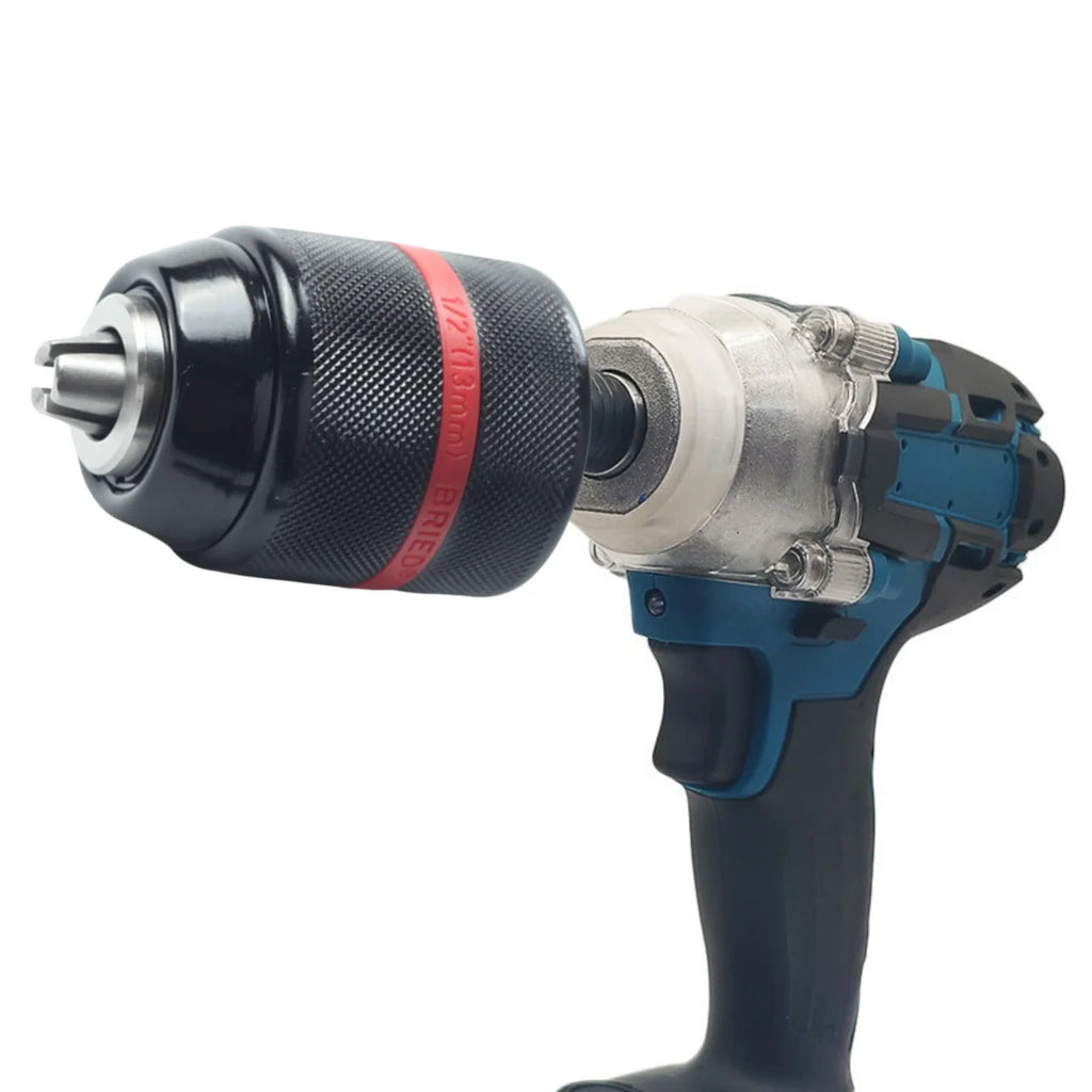 Professional Metal Heavy Duty 1/2-20UNF 1.5-13mm Keyless Drill Chuck Hex Shank/SDS/Socket Square Female Adapter Hardware Tools