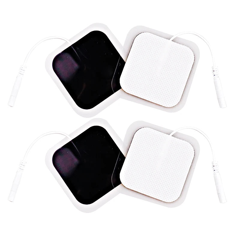 20/100p 5x5cm TENS Ems Nerve Muscle Stimulator Electrode Pads Gel Electrode Pads Tens Electrodes Acupuncture Machine 2mm Plug