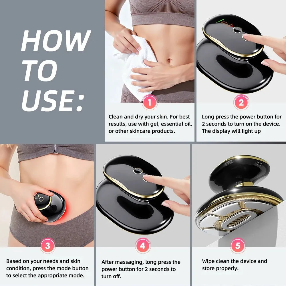 EMS & RF Body Slimming Device Radio Frequency Cellulite Remover Pulse Fat Burner Body Shaping Lose Weight Machine for Home Use