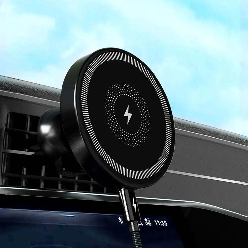 Car Air Vent Magnetic Wireless Charger Phone Holder Stand For iPhone 17 16 Pro Max 15 14 13 12 Fast Charging Cellphone Bracket