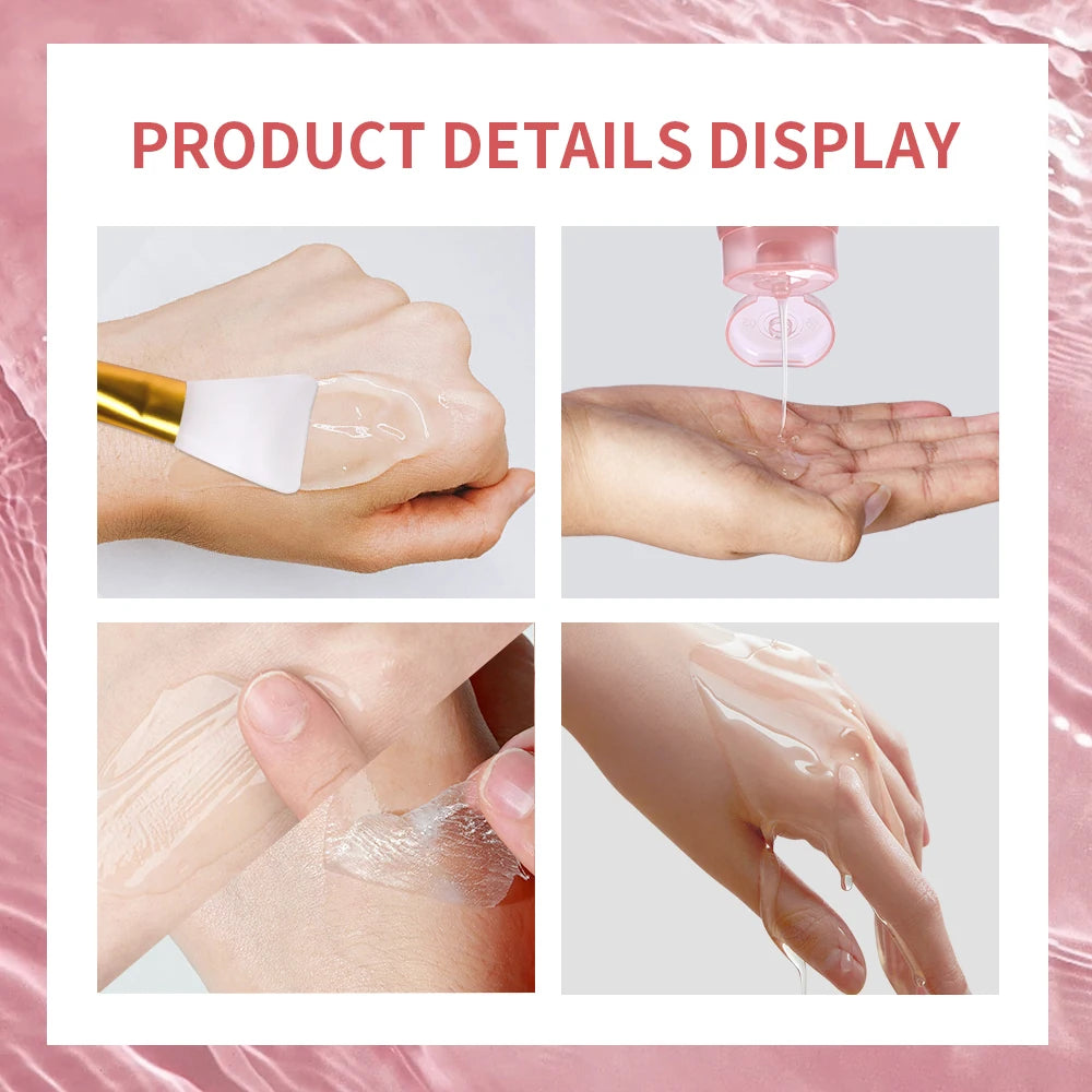 Collagen Overnight Wrapping Peel Off Facial Mask Set Korean Collagen Night Wrapping Mask Deeply Hydrates Night Care Mask Cream