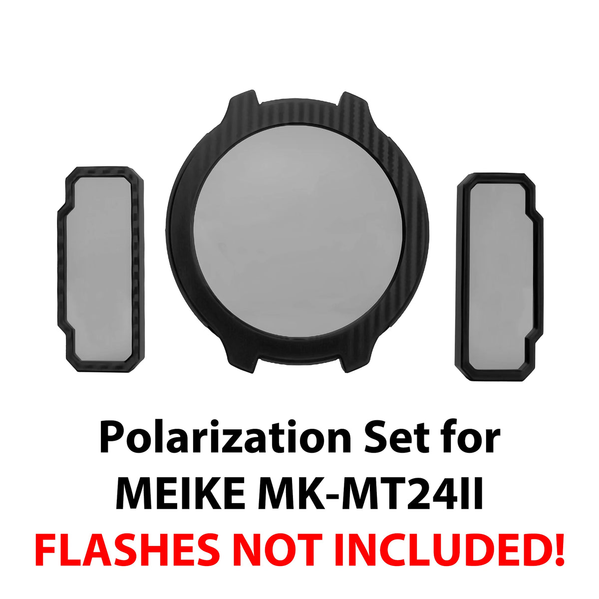 Dental Photo. CPL Polarizing Filter For MEIKE MK-MT24 Flash Set. Remove Reflections And Glare In Dental Photography