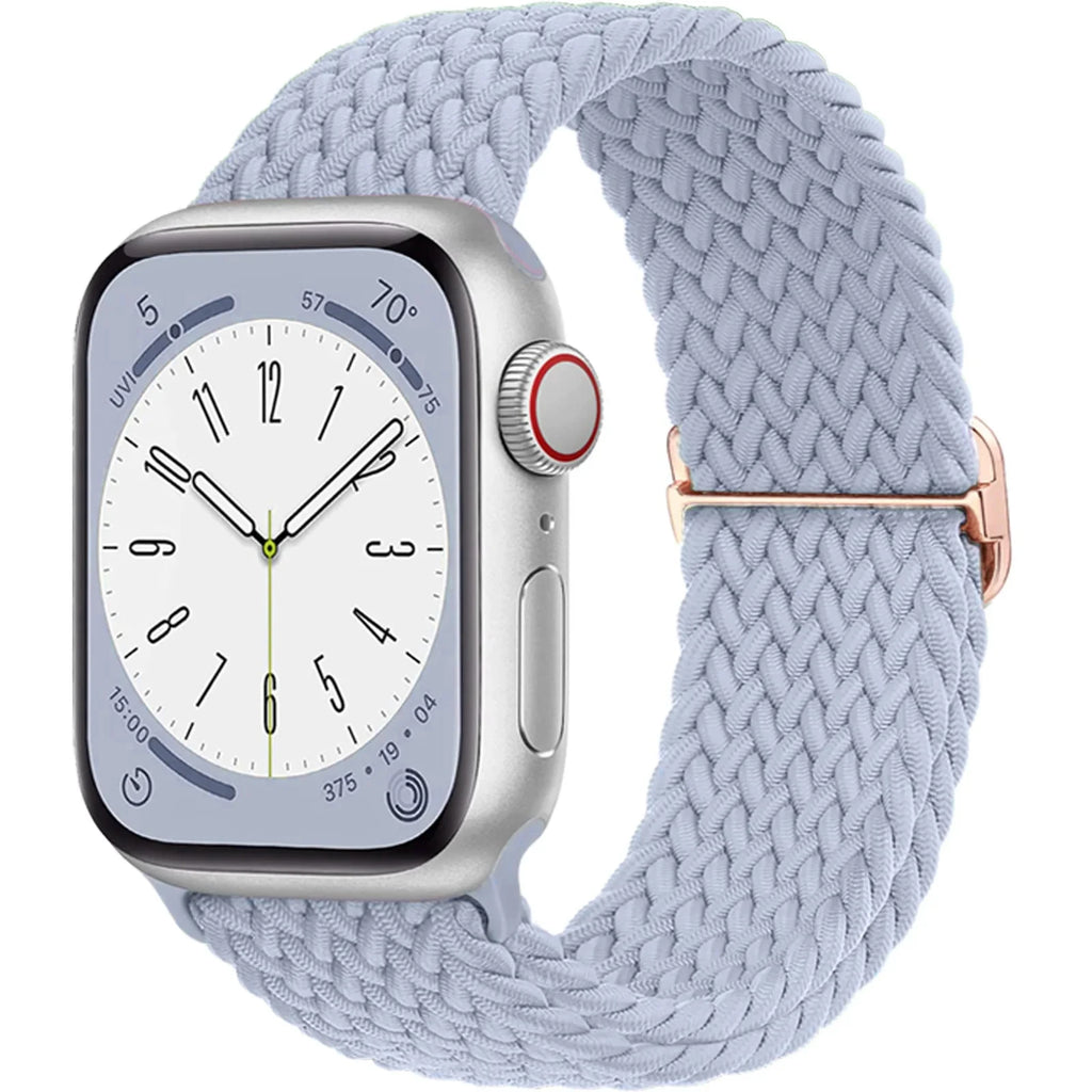 Strap for Apple Watch band 44mm 45mm 49mm 42mm 40 41 46mm Elastic Braided Solo bracelet correa Series 9 10 11 8 7 6 5 SE Ultra 3