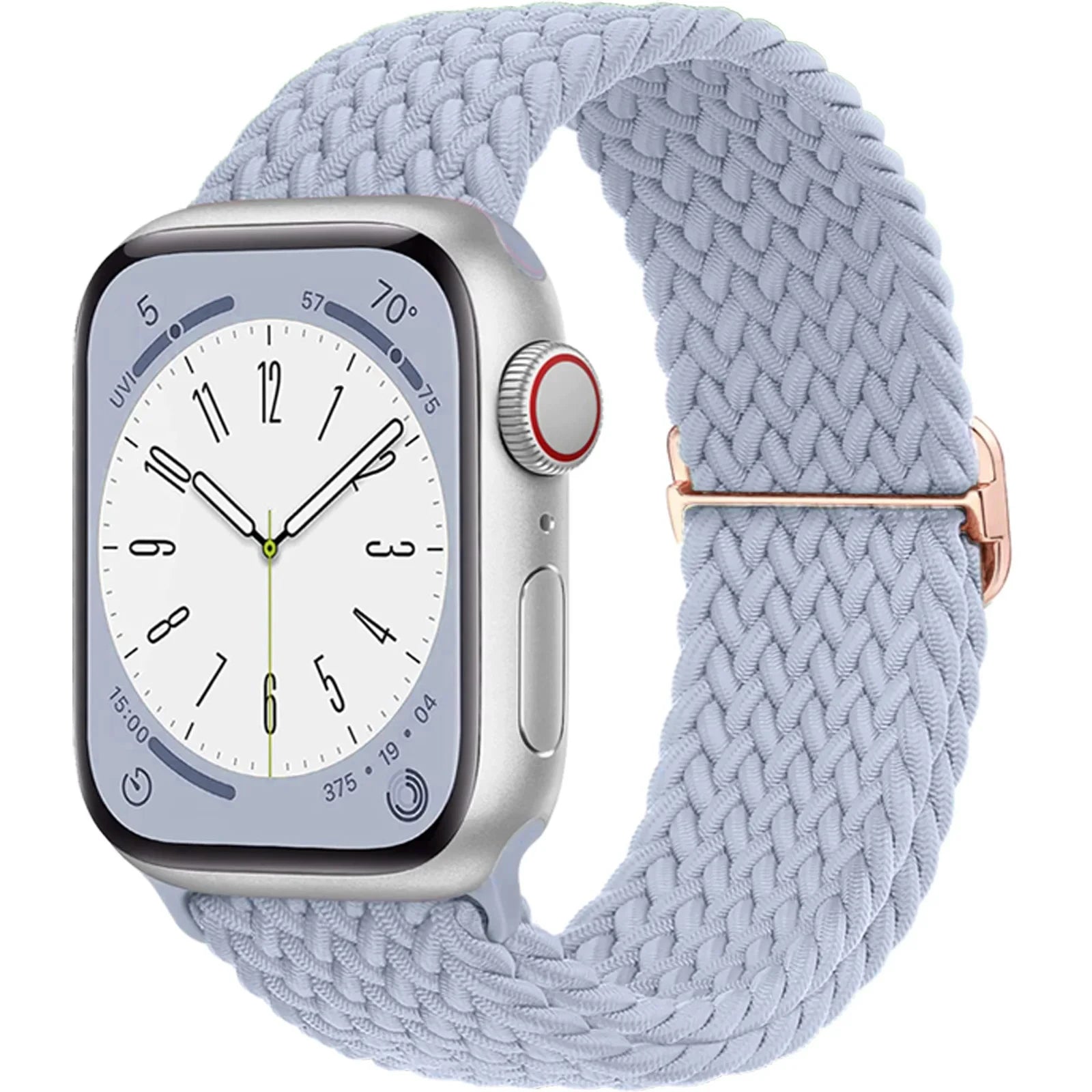 Strap for Apple Watch band 44mm 45mm 49mm 42mm 40 41 46mm Elastic Braided Solo bracelet correa Series 9 10 11 8 7 6 5 SE Ultra 3