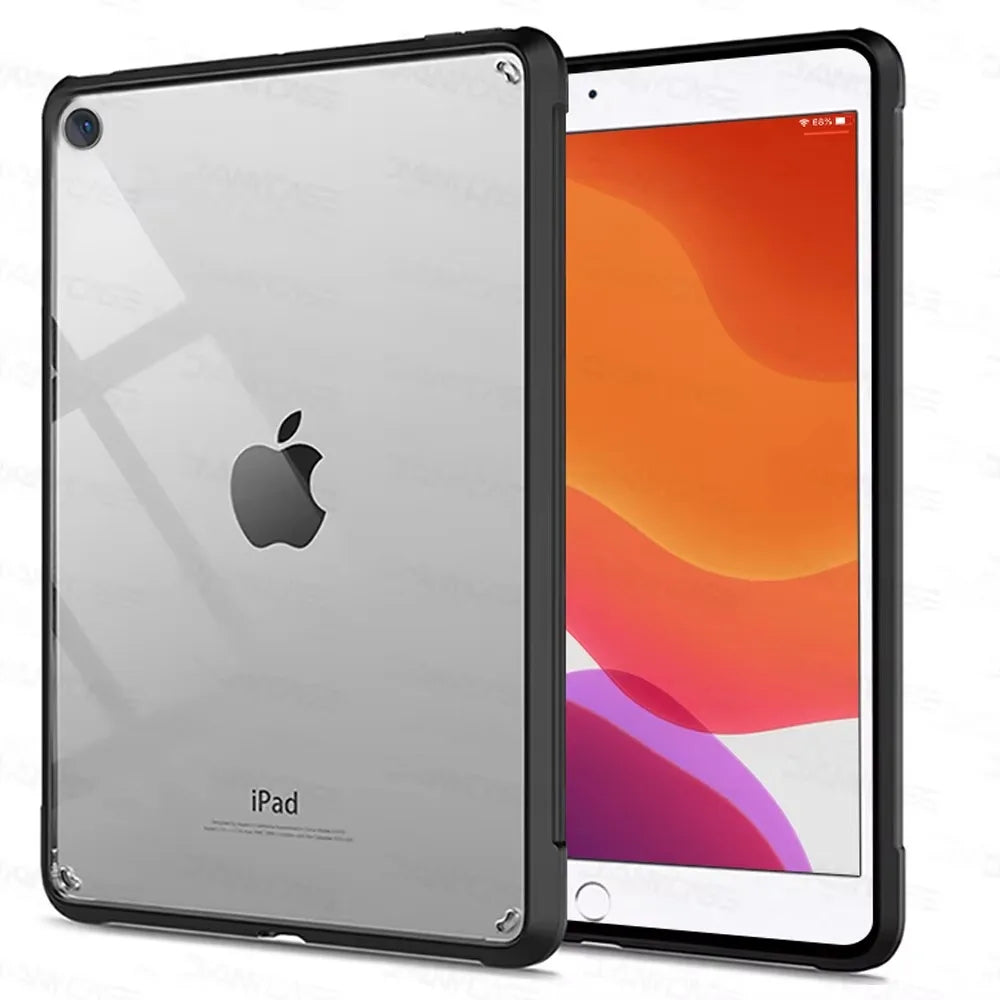 For iPad Mini 6 7 Case 10.2 9/8/7th Generation 9.7 5/6th Air 4/5 10.9 10.5 Pro 11 2022 10th 10.9 Silicon Transparent Cover Funda