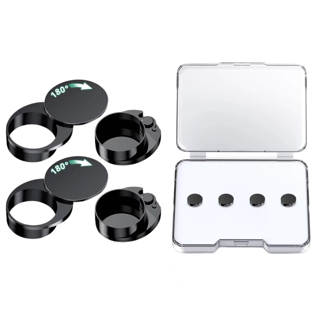 Rotating LED Light Cover Camera Lens Blocker for Smart AI Glasses,Privacy Slide Cap Cover, Safe Sunglasses Protector Accessory