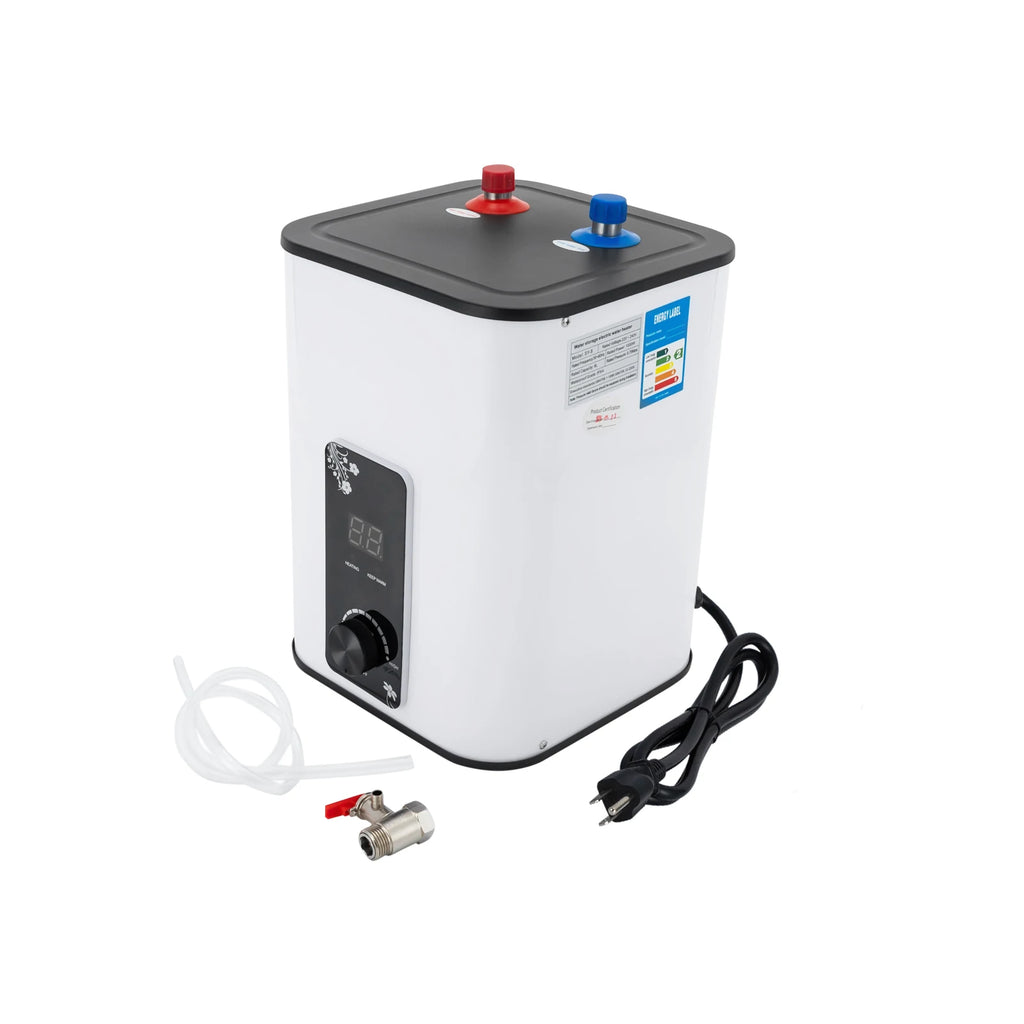 8L Instant Hot Water Heater, Under Sink Water Heater, 1500W Small Tank Water Heater for Kitchen, Top Outlet Faucet