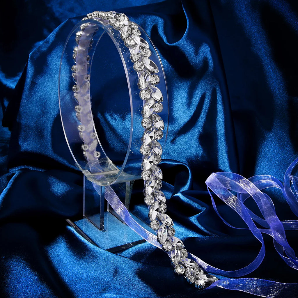 Luxury Crystal Belt Fashion Viscose Bride Belt Handmade Wedding Waist Chain For Women Sparkling Rhinestone Sash Accessories