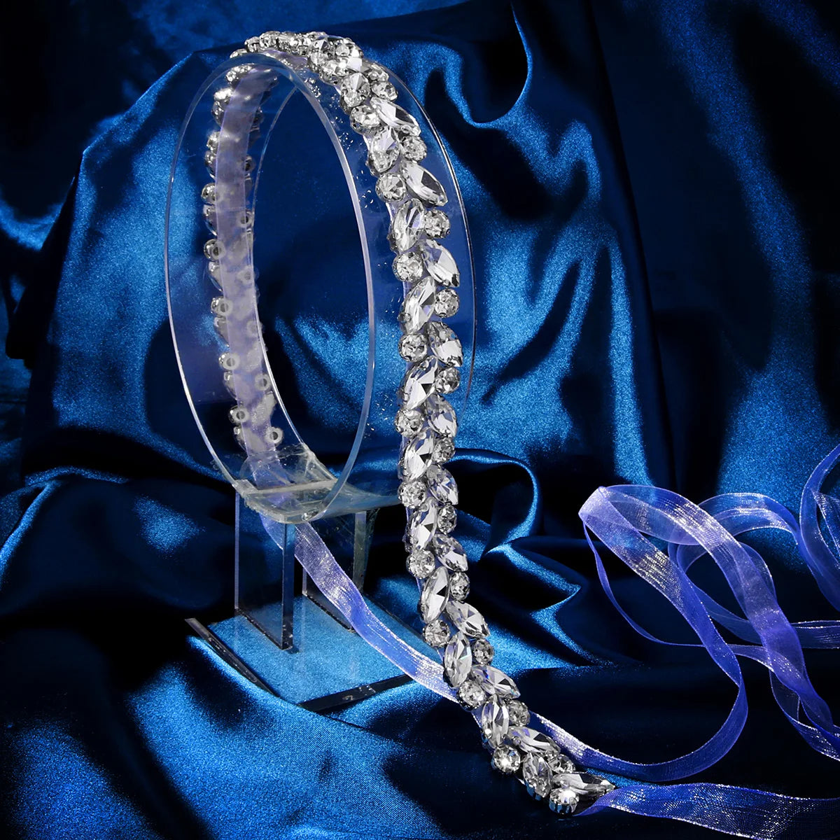 Luxury Crystal Belt Fashion Viscose Bride Belt Handmade Wedding Waist Chain For Women Sparkling Rhinestone Sash Accessories