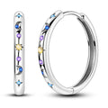 New 925 Sterling Silver Star And Moon  Women Earrings Brilliant Wedding Engagement Star Earrings Jewelry Gift