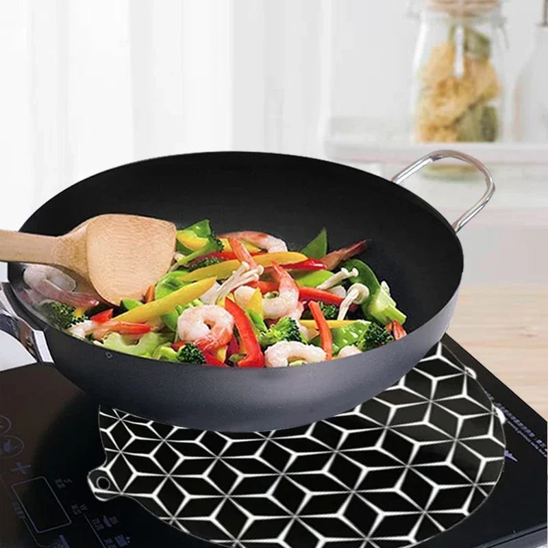 1Pc #3 Sizes Silicone Induction Cooktop Mat Fireproof Protection Induction Stove Baking Plate Protector Home Kitchen Accessories
