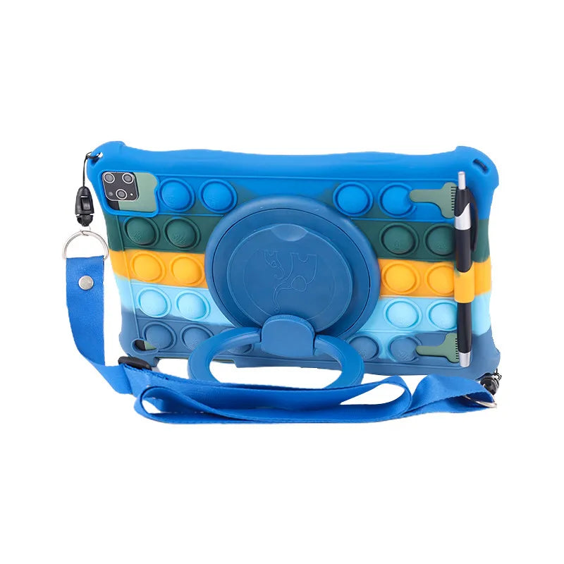 Funda Para 10.1" Universal Silicone Tablet Case 10 10.1 inch Android Tablet PC Shockproof Stand Cover Cases 25*16CM/9.84x6.3inch