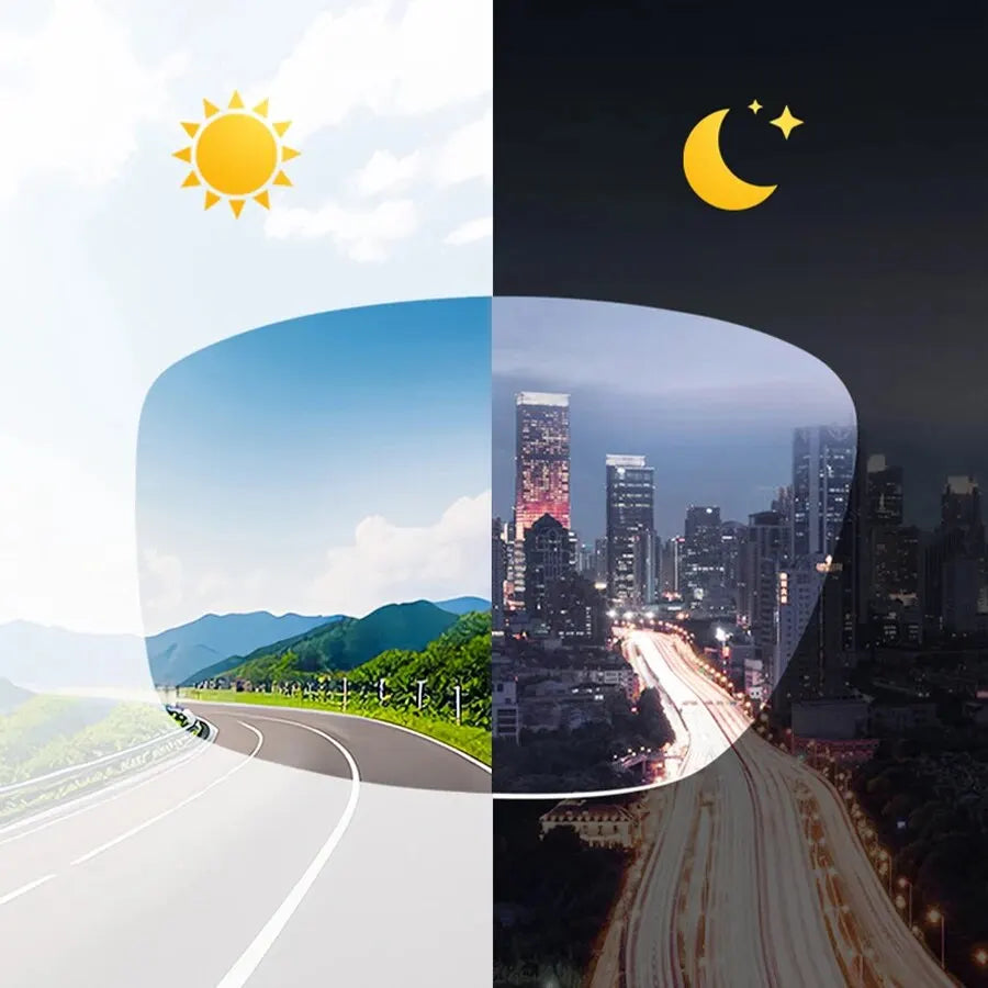 Fashion Photochromic Polarized Sunglasses Men Women Vintage Square Men's Sun Glasses Brand Designer Driving Fishing UV400 Shades