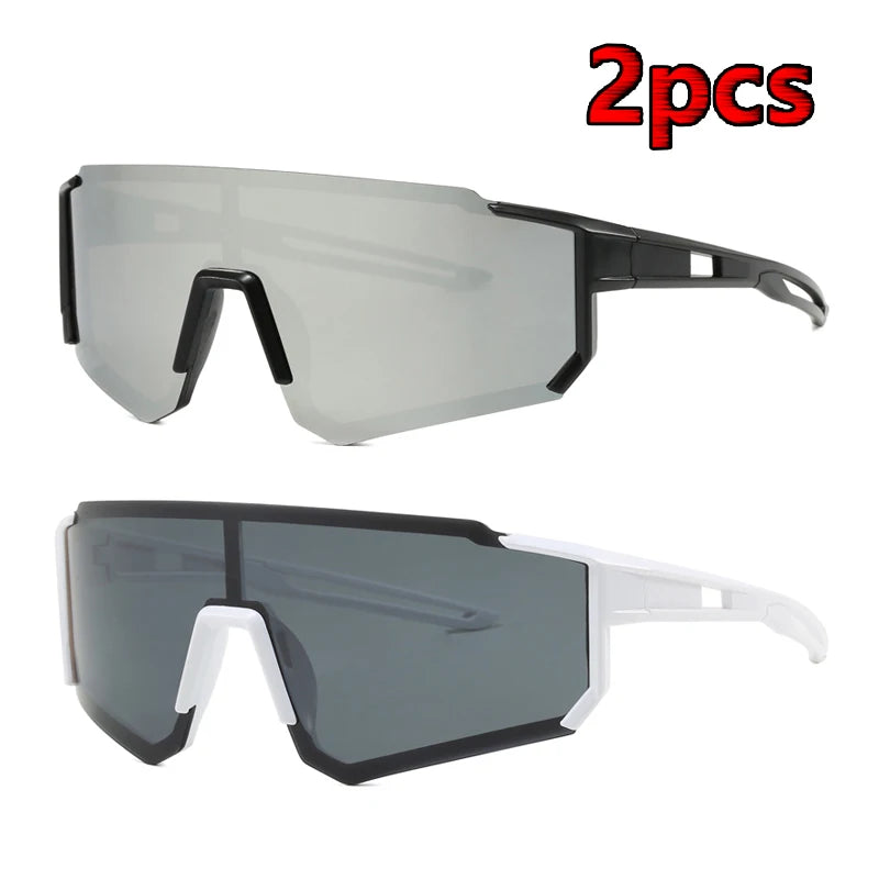 1/2pcs Anti-UV Cycling Sunglasses UV400 Unisex Sandproof Eye Protector Sun Glasses Outdoor Sports Goggle Protection Eyeglass