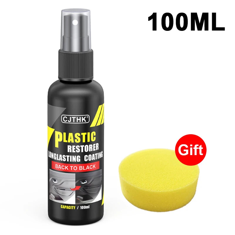 Car Plastic Restorer Back To Black Gloss Plastic Renovator Longlasting Coating Leather Restore Auto Polish Cleaning Products
