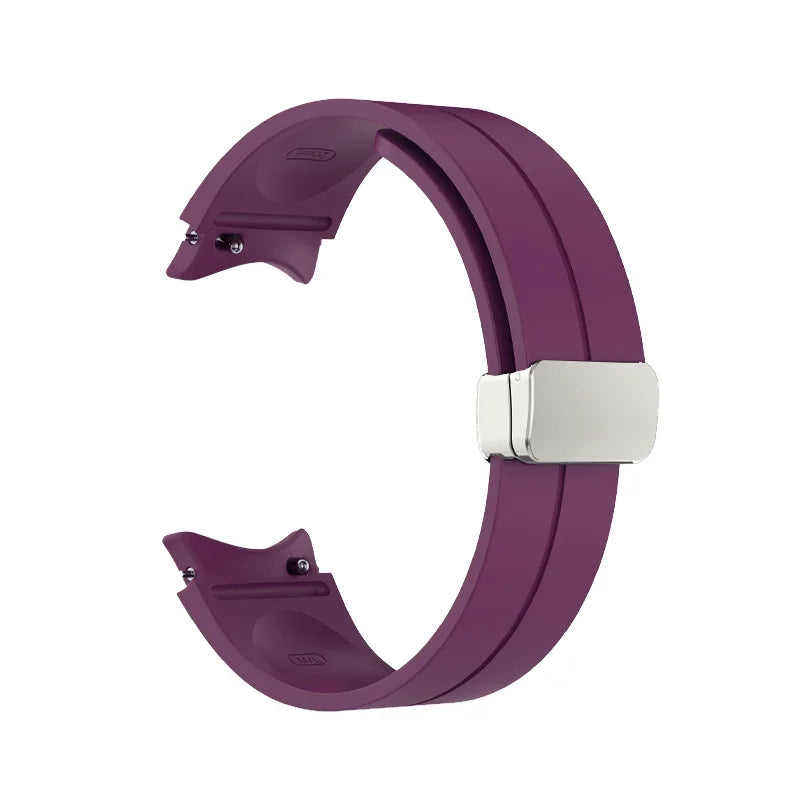 Original Silicone Band for Samsung Watch 7 6 5 4 Classic Strap 47mm 43mm 44mm 40mm Magnetic Buckle For Galaxy Watch 5 Pro 45mm
