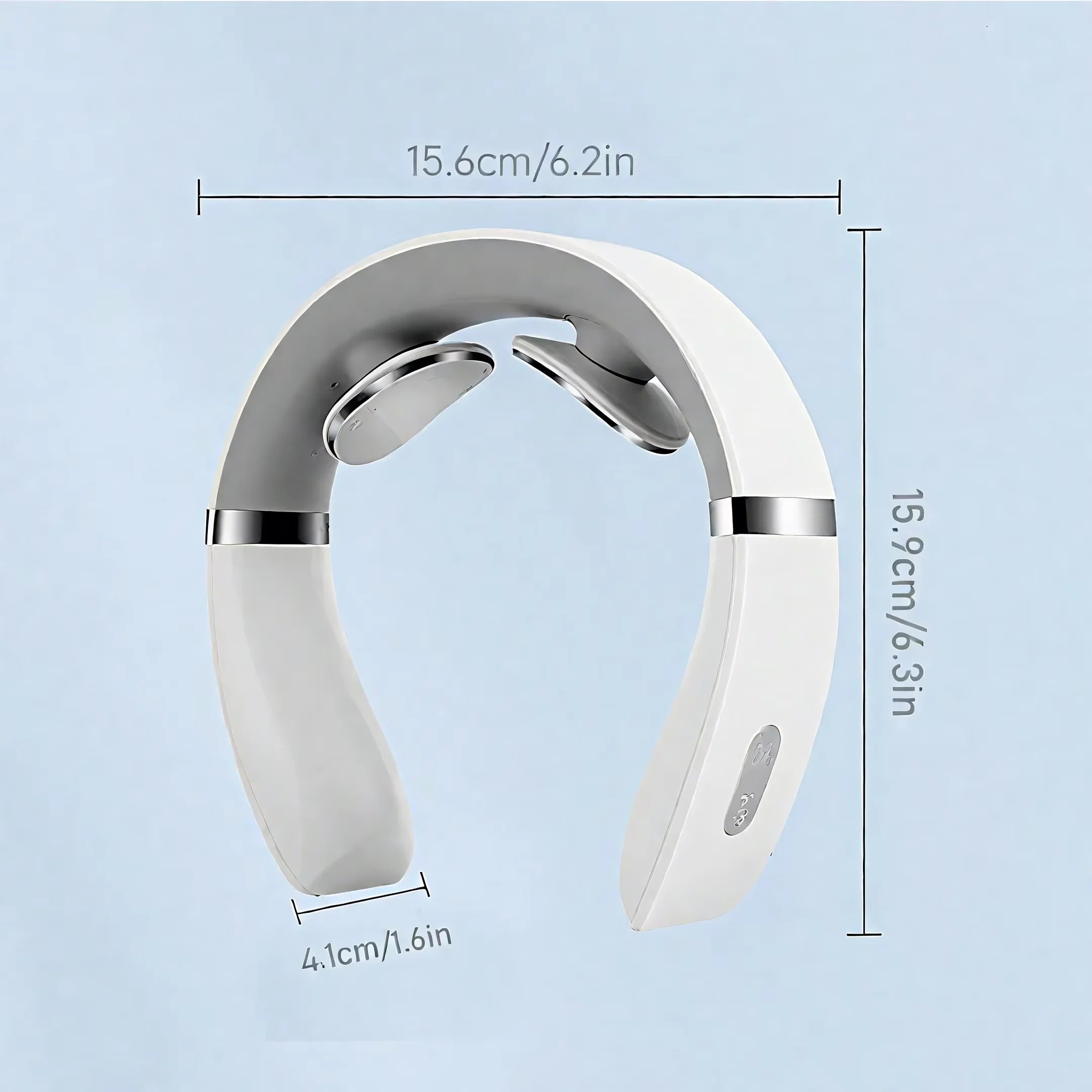 F2 Rechargeable Neck Massager Portable Neck Massage Device with Vibration for Shoulder Muscle Relaxation Home Office Use