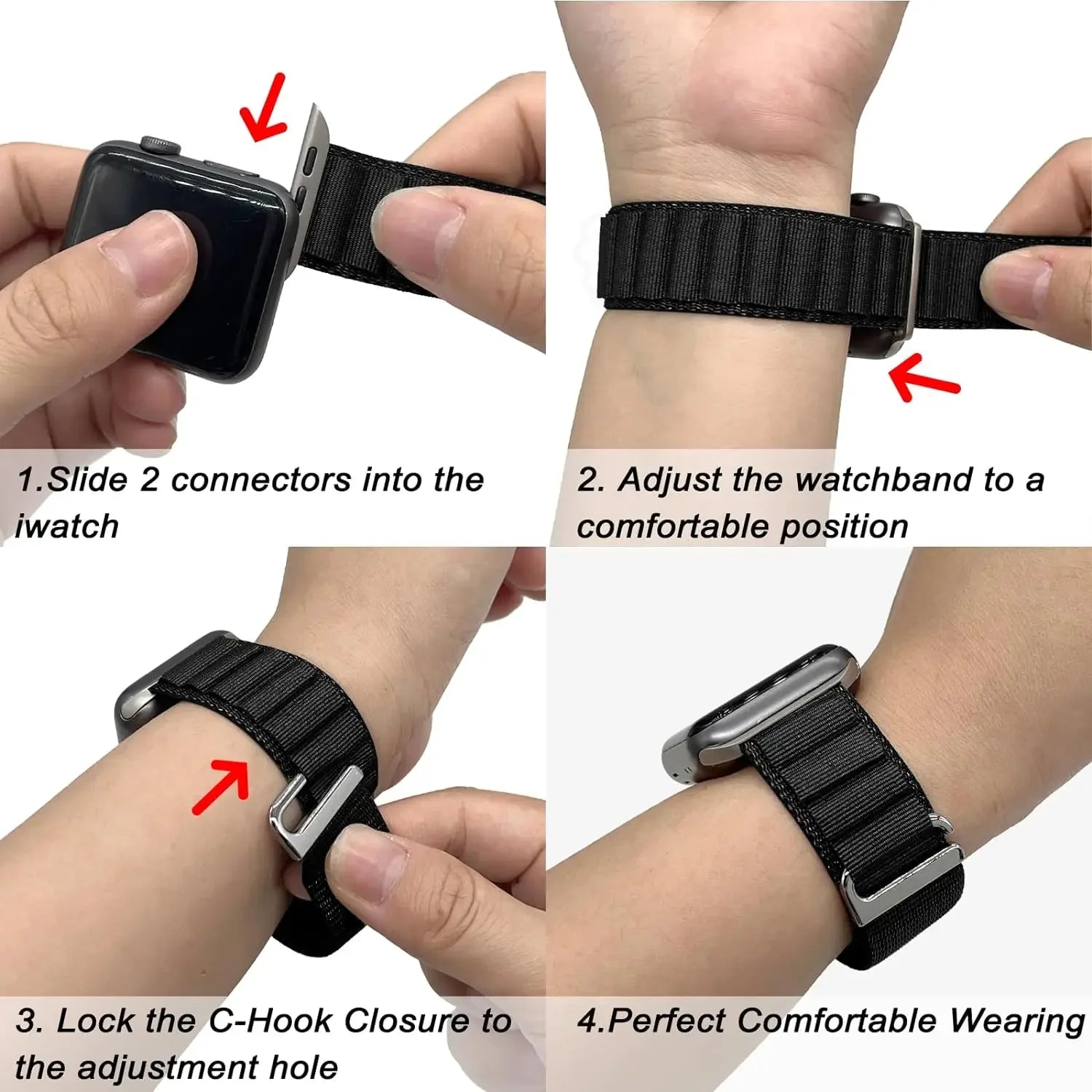 Alpine Loop Strap For Apple Watch Ultra 3 Band 49mm 11 10 9 8 7 46mm 42mm 45mm 41mm Nylon Sport Bracelet iWatch 6 5 SE 44mm Belt