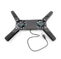 Foldable Cooling Pad for Laptop with Double Fans USB Powered Laptop Stand Cooler for 7-15 Inch Notebook PC LCD Display Holder