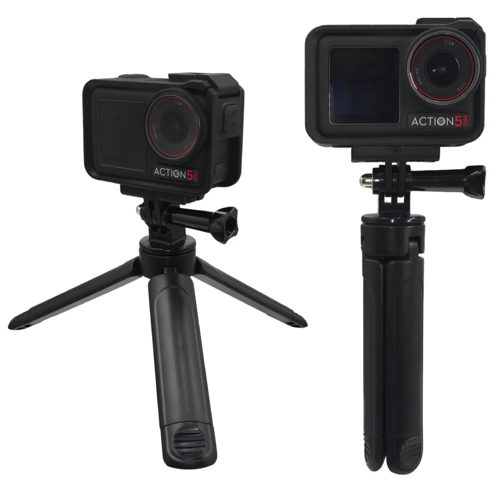 Extendable Mini Tripod Grip With 1/4 Inch Screw Stand For Action Camera Phone Holder Table Tripods