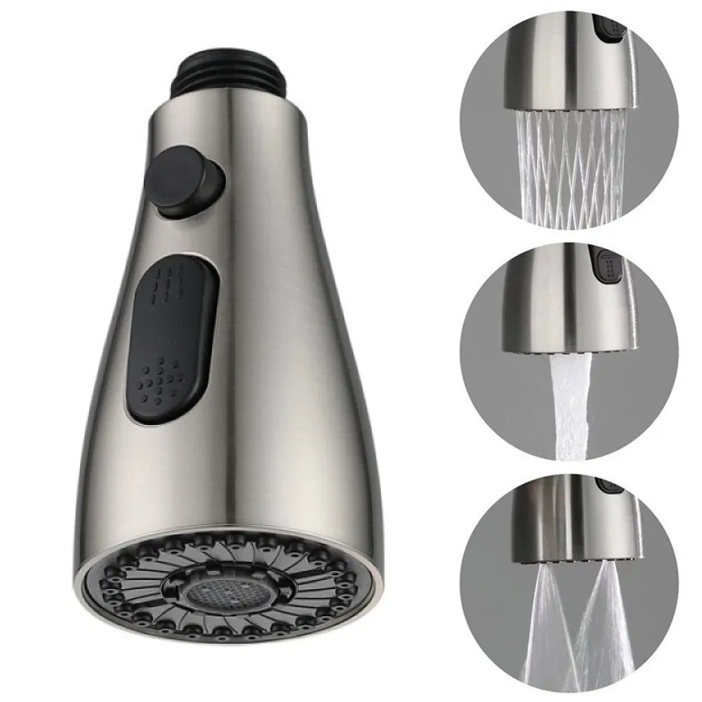Premium Kitchen Pull Out Faucet Sprayer, 3 Modes ABS Water Saving Basin Sink Shower Head for 1/2" Connection
