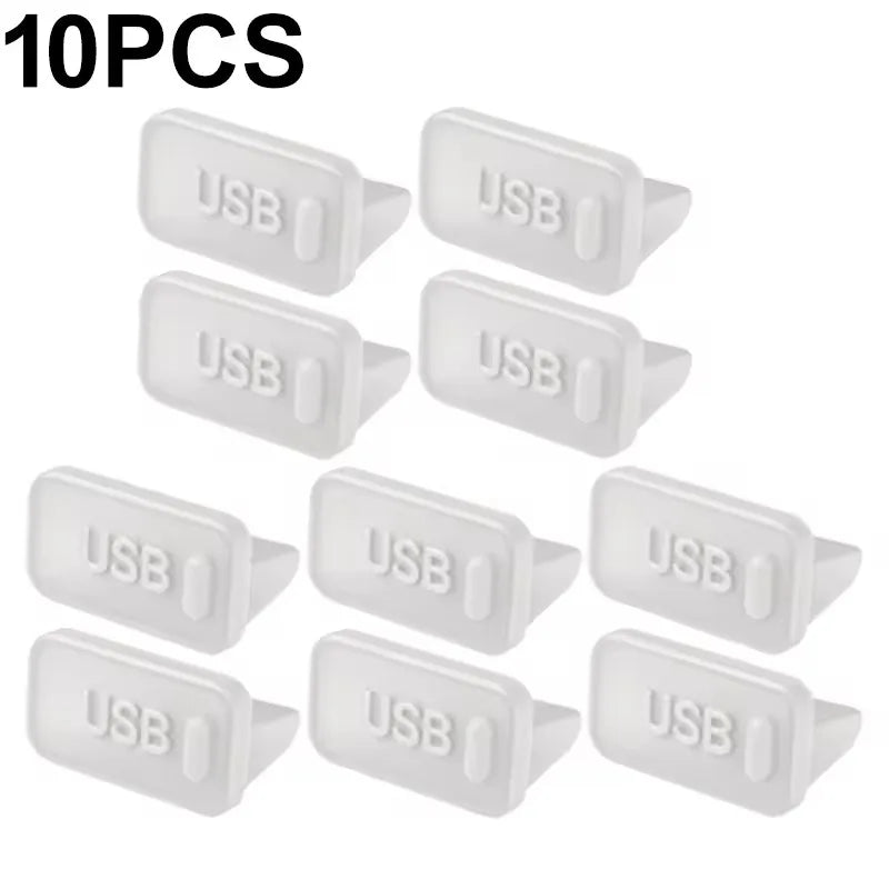 Dust Plug for USB -A Charger Port Cover Cap Female Jack Universal Silicone Dustproof USB-A Ports Protector PC Notebook Laptop