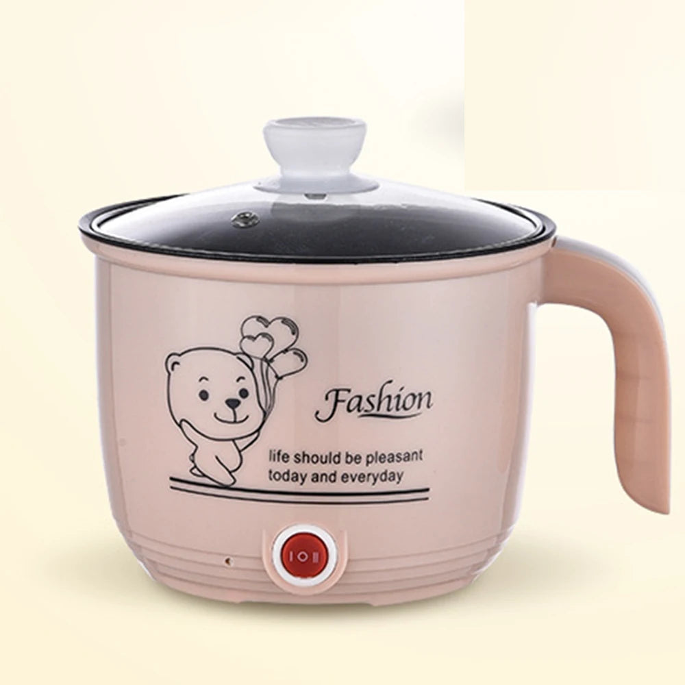 220V Electric Rice Cooker With Stainless Steel Steamer Multifunctional Kitchen Cooking Pot Non-stick Pan Hot Pot BBQ Home Use