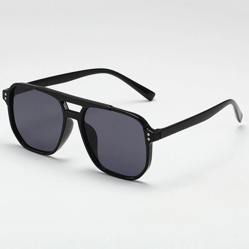 3 Pcs/Set Women Men Square Sun Glasses Retro Polygon Sunglasses Female Vintage Fashion Sunglasses Double Beam Eyeglasses