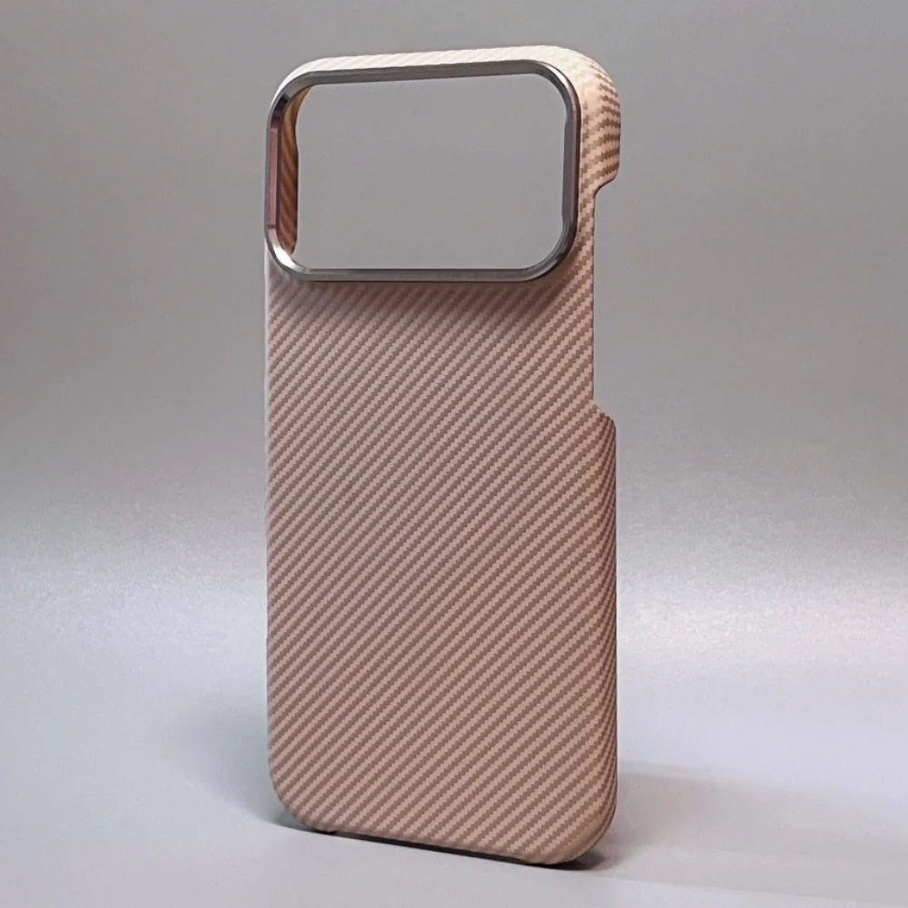 Magnetic Kevlar Texture High Quality Fiber For Magsafe Case For iPhone 17 16 15 14 18 Pro Max Metal Lens Frame Shockproof Cover