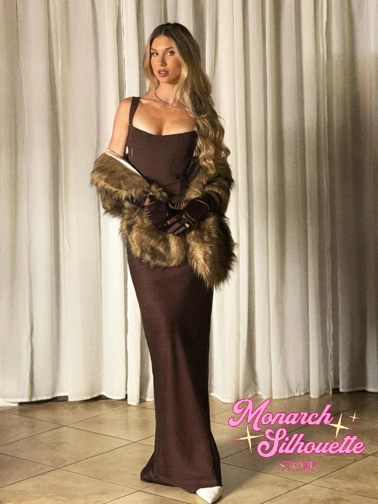 Sexy Luxury Pleated Sling Long Dress Women Elegant Solid Sleeveless Slim Fit Maxi Dresses 2026 Shinny Daily Lady Vestidos New
