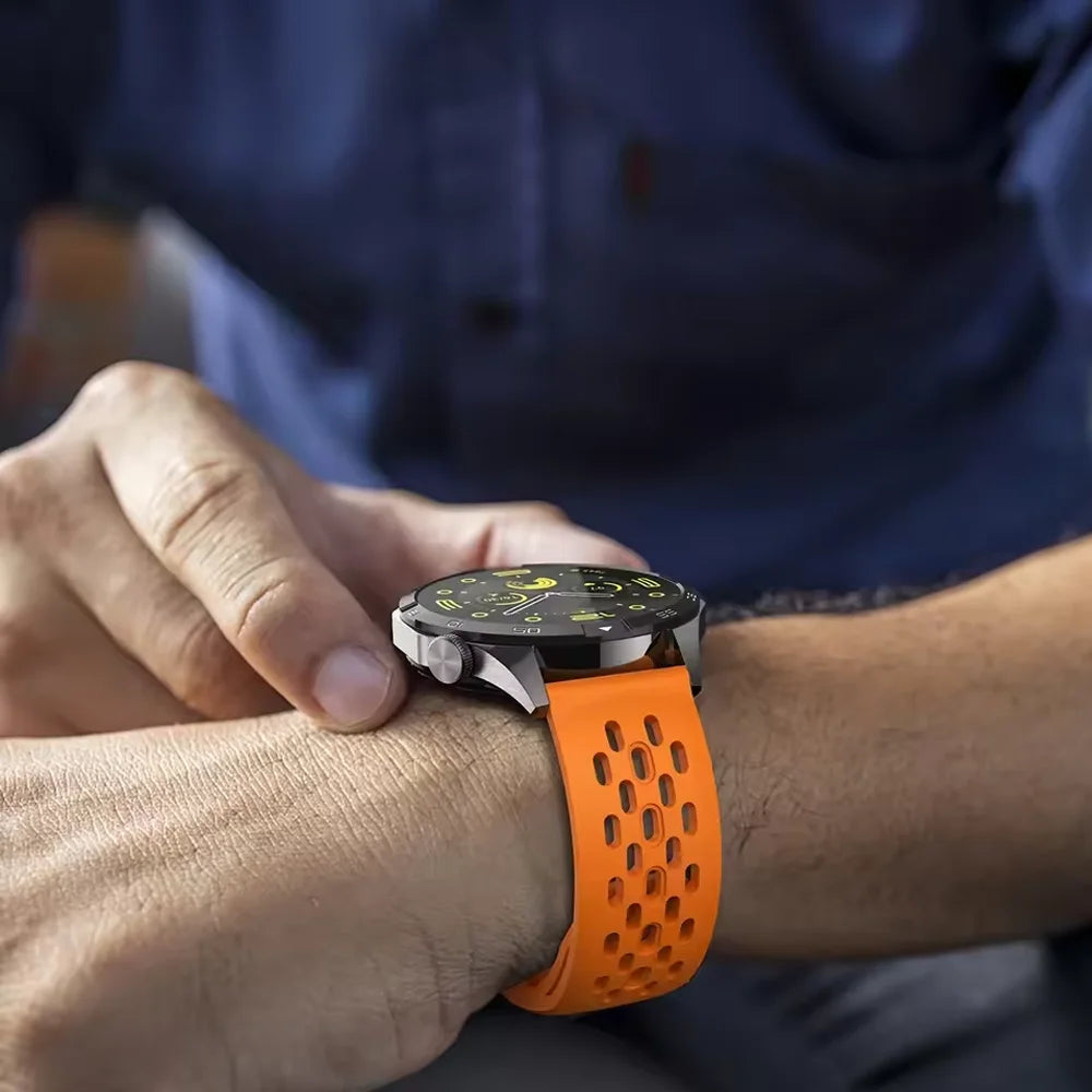 18/20/22mm Silicone Strap for Garmin Venu 4 45/41mm Venu 3 3s Sq 2 Plus Forerunner 170 70 570 265 255 Bracelet Active 6 5 Correa