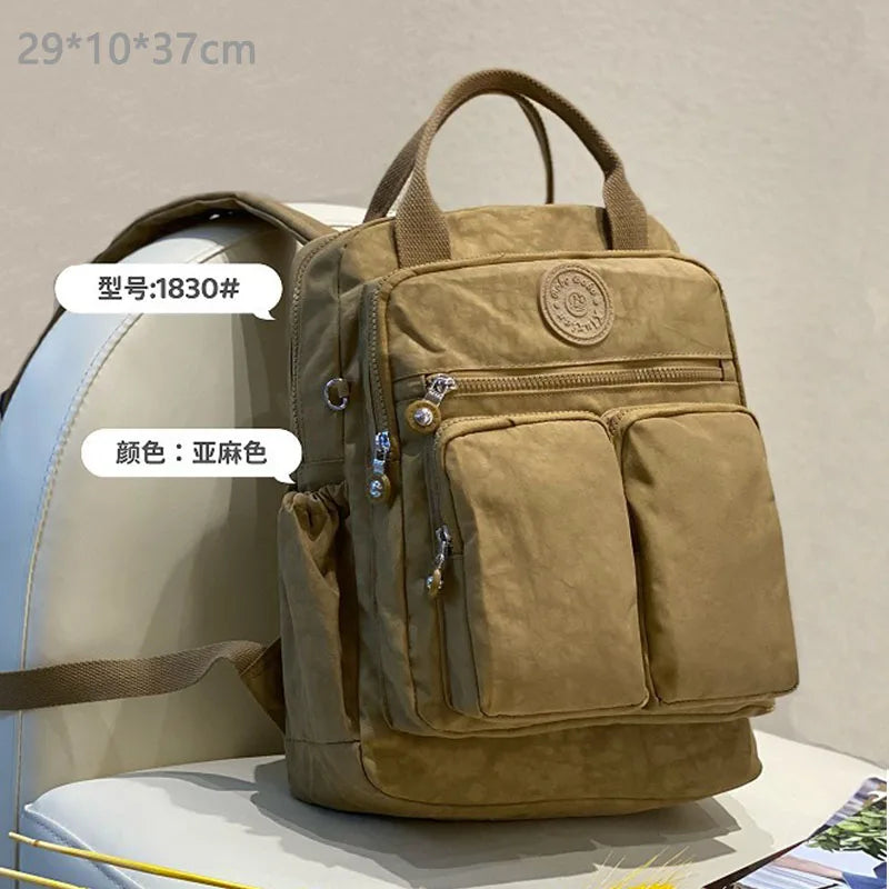 Korean Style Casual Backpack Women Lightweight Mini Backpack for Daily Commute Travel, Cute School Bag
