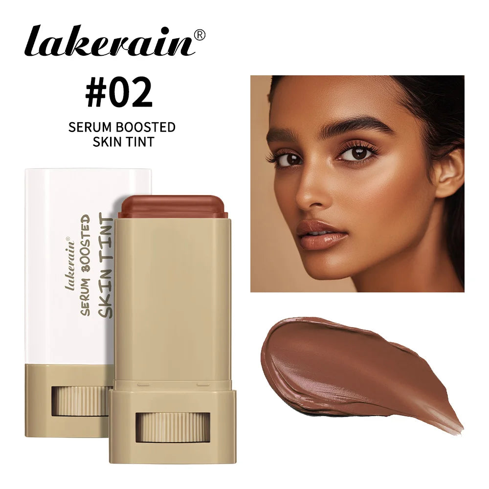 Skin Tint Foundation Stick Moisturizing & Non-Sticky Concealer Base Foundation Boosted Smooth Makeup Stick Woman Cosmetics