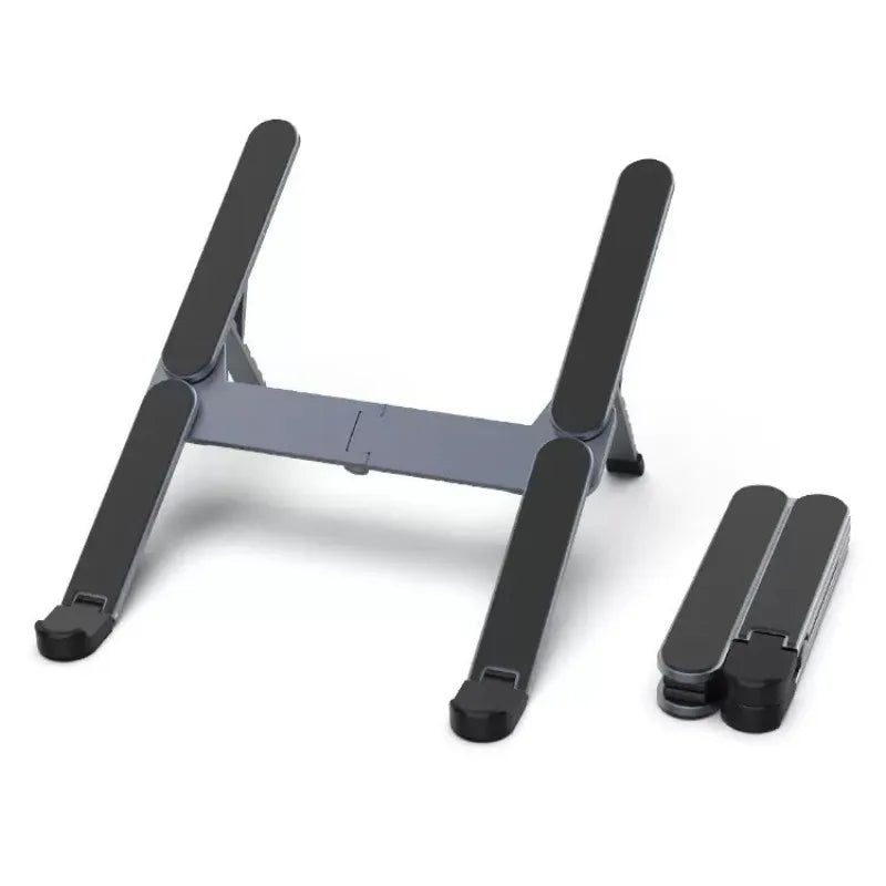 Aluminum Alloy Laptop Stand Foldable Lightweight Tablet Stand Laptop Holder with Height Adjustment for Business Travel