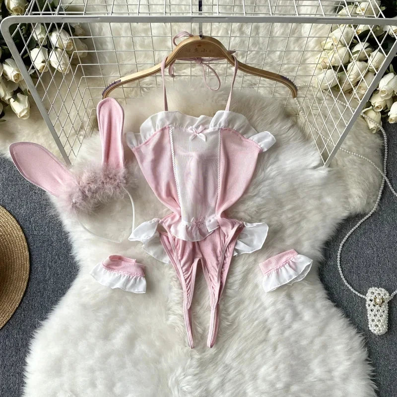 Woman Fashion Comfortable Jumpsuit Women Uniform Sexy Party Hotsweet Outfit Women Cool style Long Sleeve Jumpsuit Set Halloween