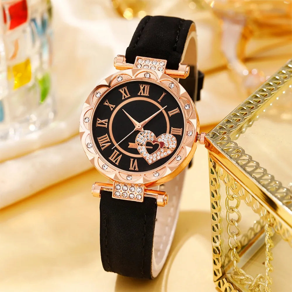 5pcs New Elegant Trendy Fashion Watch, Ideal Gift For Friends & Family For Valentine's Day, Ramadan And Birthdays.