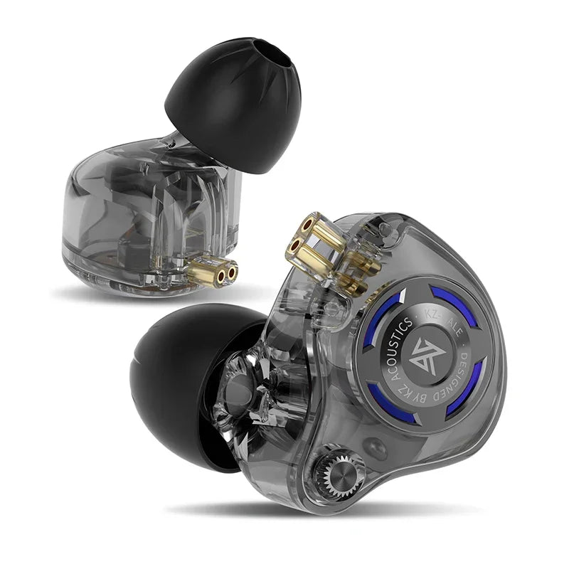 KZ Gale Earphone Gaming and Music Headset Dynamic Driver Detachable Design Enhances , Bass Performance for A More