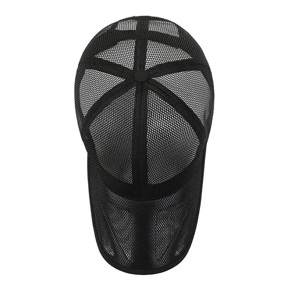 Unisex Summer Full Mesh Baseball Cap Trucker Cap Trucker Caps Men Fishing Hat Quick Dry Golf Running Hat Adjustable Snapback Hat