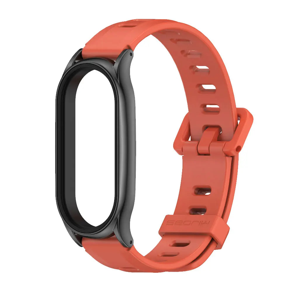 For Mi Band 10 9 8 7 6 5 Strap Silicone Wristband for Mi Band 9 Leather Strap For Mi band 8 Bracelet MiBand Metal Wristbands