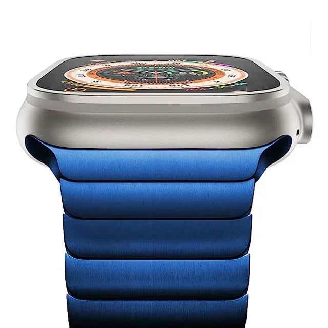 Luxury Stainless Steel Strap For Apple Watch Series 10 9 46mm 45mm 41mm 42 44 40mm Link Bracelet Iwatch Ultra 2 49mm Metal Band