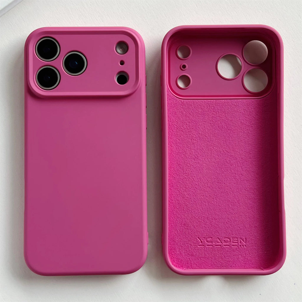 Liquid Silicone luxury Original Cover For iPhone 17 16 17 16 Pro Max 17 Air 16 PLus Case TPU Protect Skin Smooth Shockproof Case