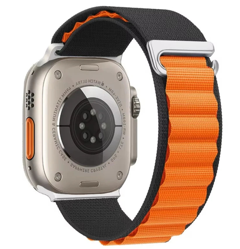 Alpine Loop Strap For Apple Watch Band 49mm 45mm 41 44mm 40mm Nylon Braided Watchband Bracelet Iwatch Series 10 46mm 42mm Ultra