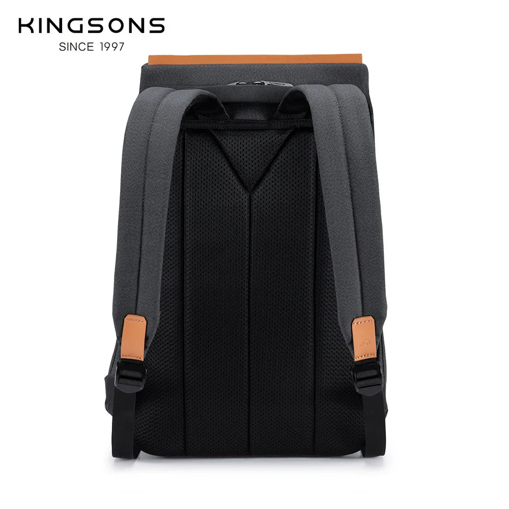 Kingsons 15.6'' New Waterproof Backpacks USB Charging School Bag Anti-theft Men And Women Backpack For Laptop Travelling Mochila