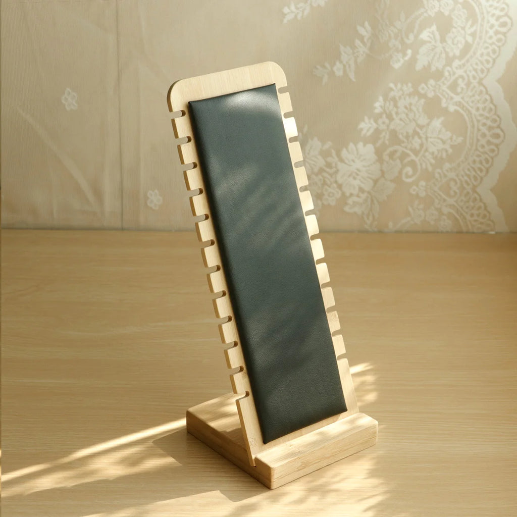 Wood Necklace Display Stand Large Capacity Pendant Bracelet Anklet Long Chain Jewelry Storage Rack Counter Showcase Prop