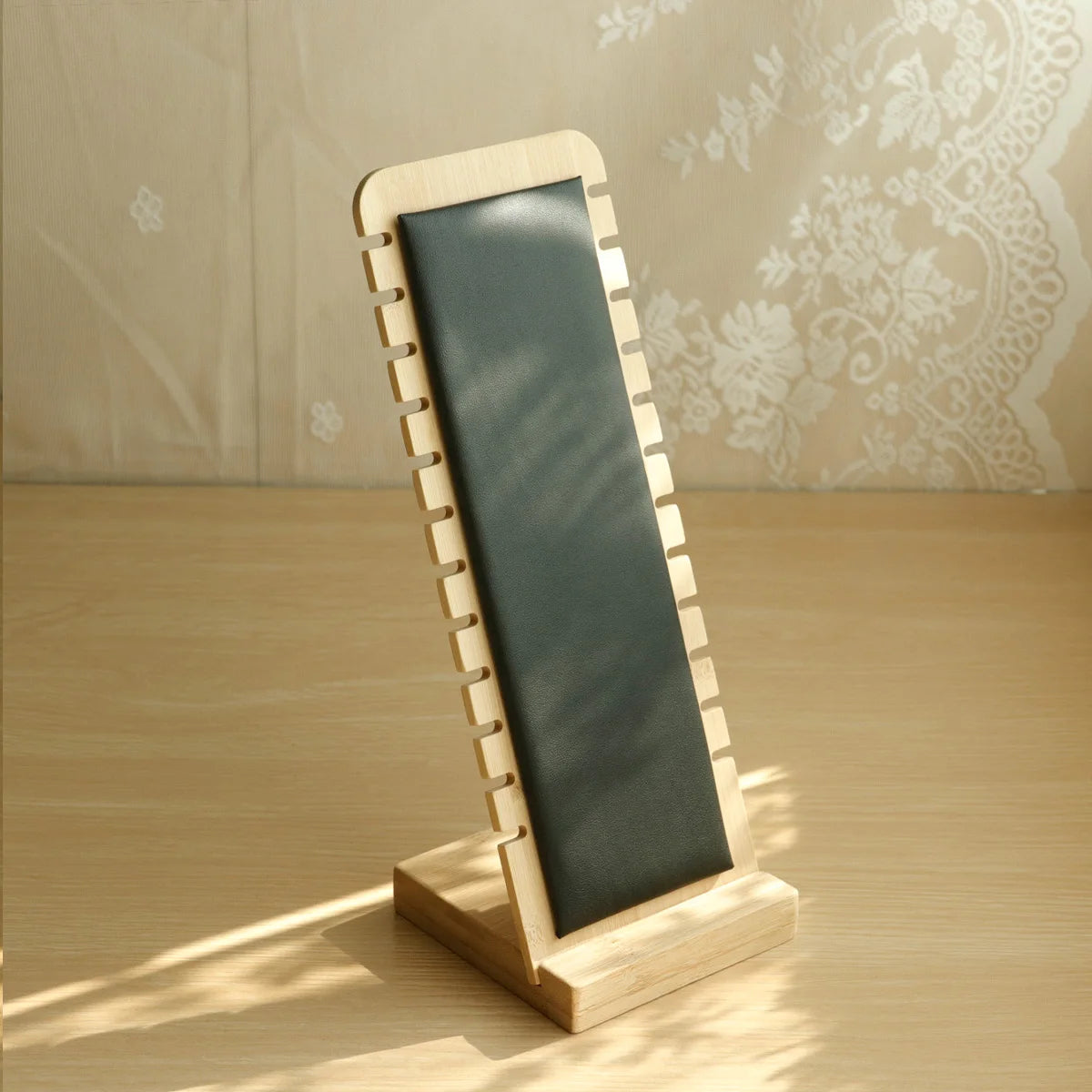 Wood Necklace Display Stand Large Capacity Pendant Bracelet Anklet Long Chain Jewelry Storage Rack Counter Showcase Prop