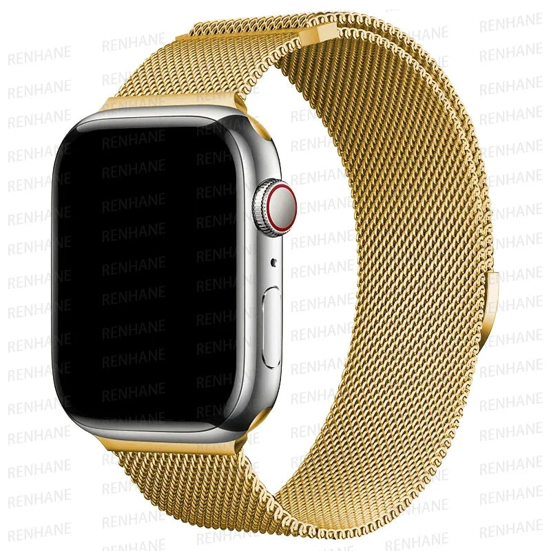 Milanese Loop Strap for Apple Watch Ultra Band 49mm 45mm 44mm 42mm 41mm 40mm Metal Bracelets for iwatch SE series 9 8 7 6 5 46mm