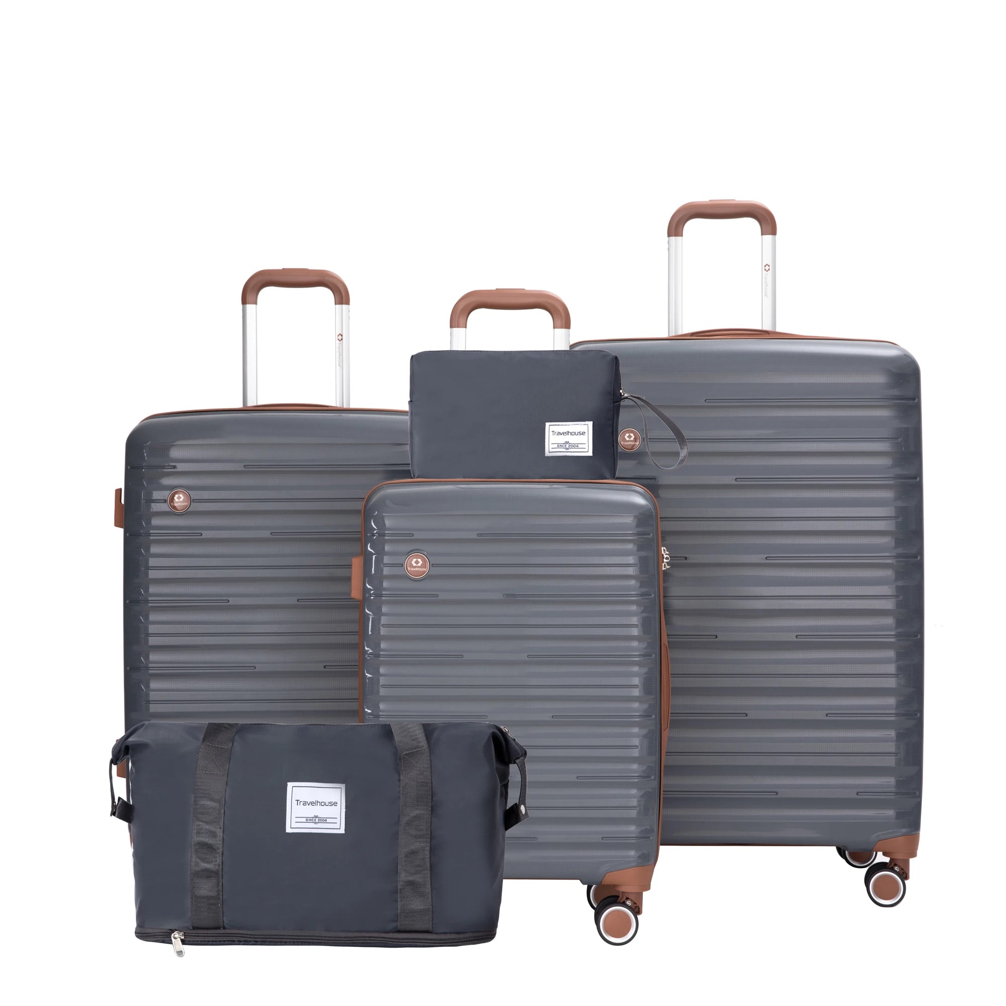 Luggage Sets 5 Piece, Suitcases with Double Spinner Wheels and TSA Lock, Hardcase 3 Set Luggage with Travel Duffle Bag