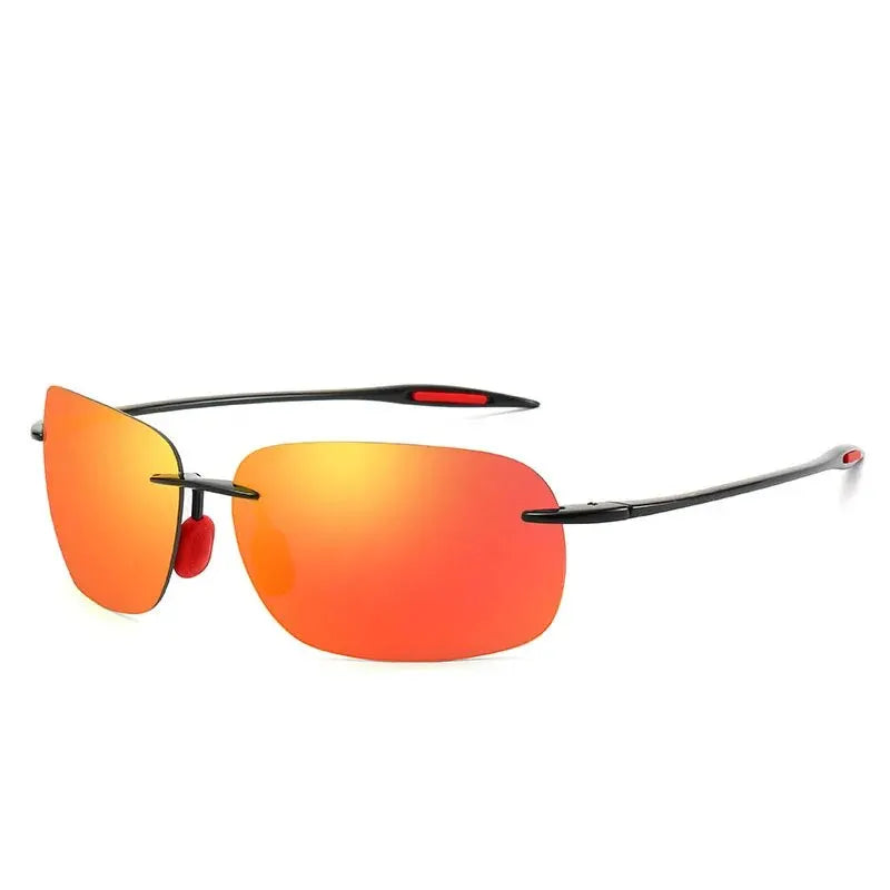 New Men's Rimless Sunglasses Sport Driving Sunglasses Ultra Light Rimless Glasses